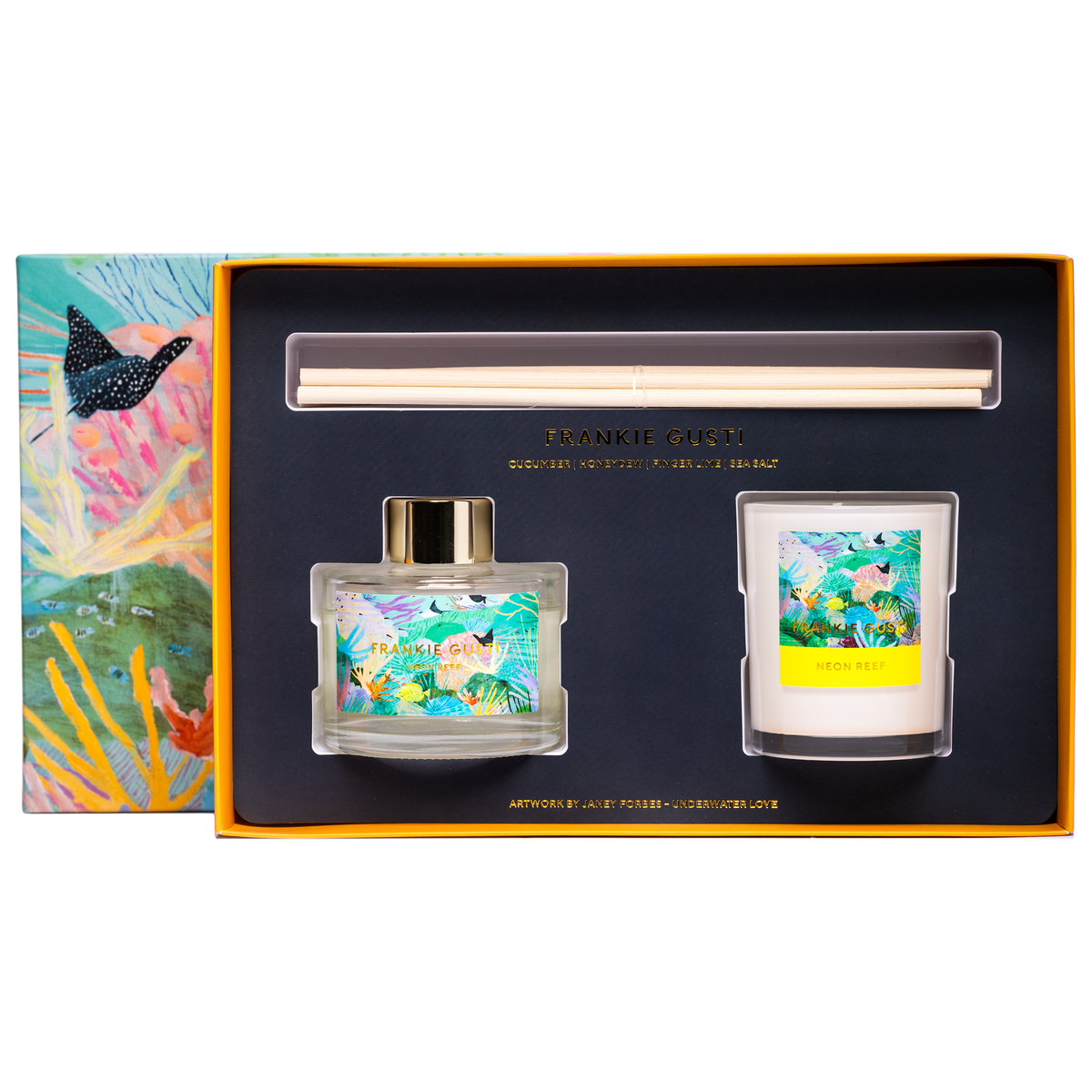Holiday Candle + Diffuser Duo (Neon Reef)