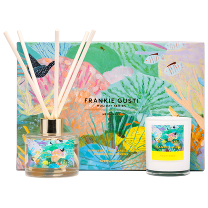 Holiday Candle + Diffuser Duo (Neon Reef)