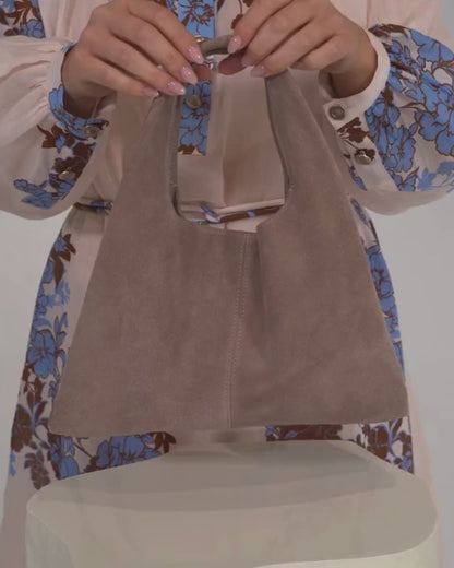 Emery Tote (Fawn Suede)