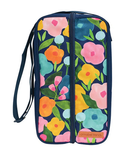 picnic bottle bag, annabel trends, spring blooms, bottle holder, wine holder