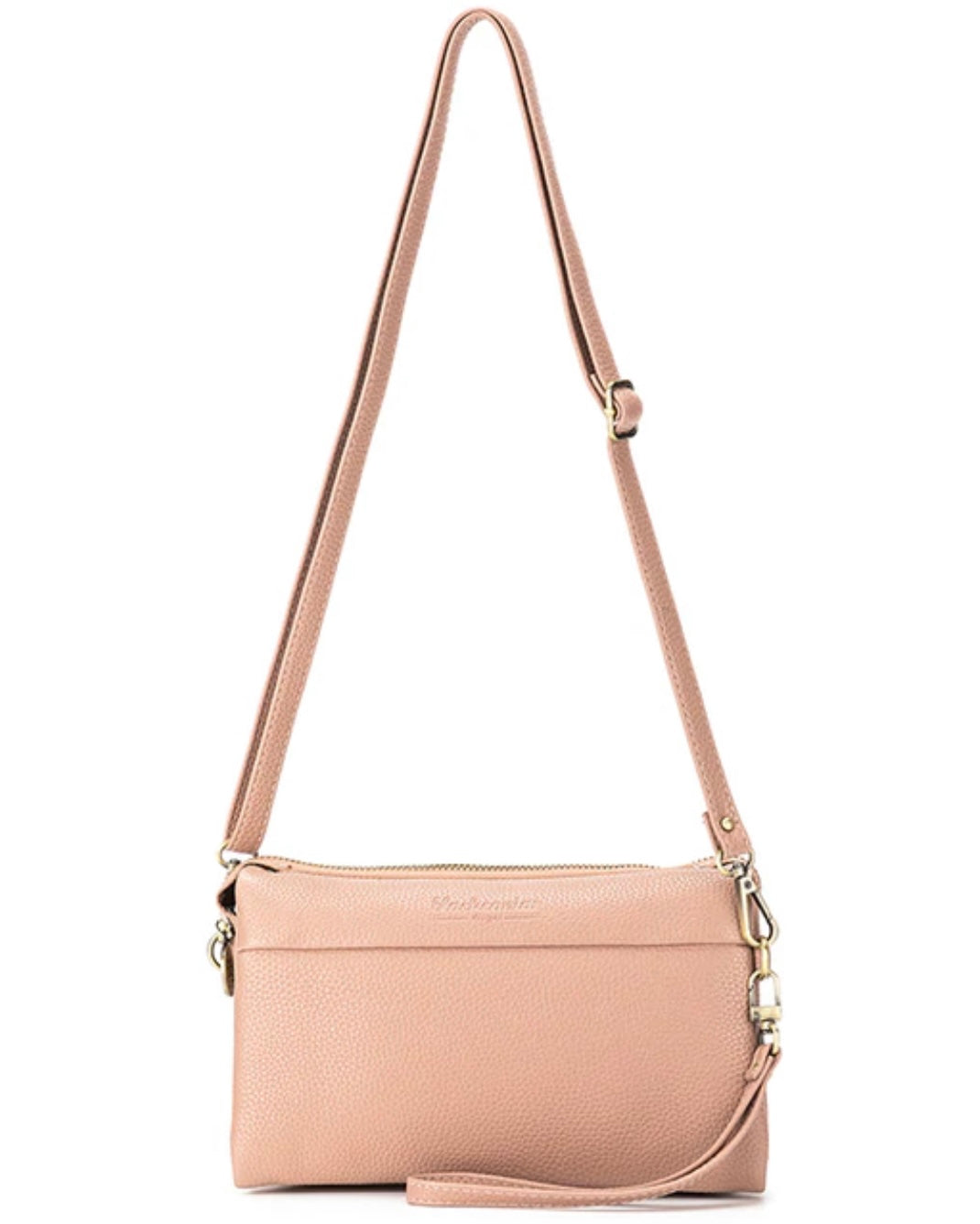 Pink black best sale crossbody bag