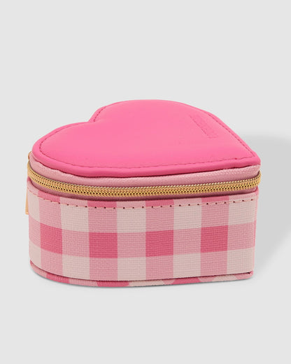 Valerie Jewellery Box (Pink Gingham)