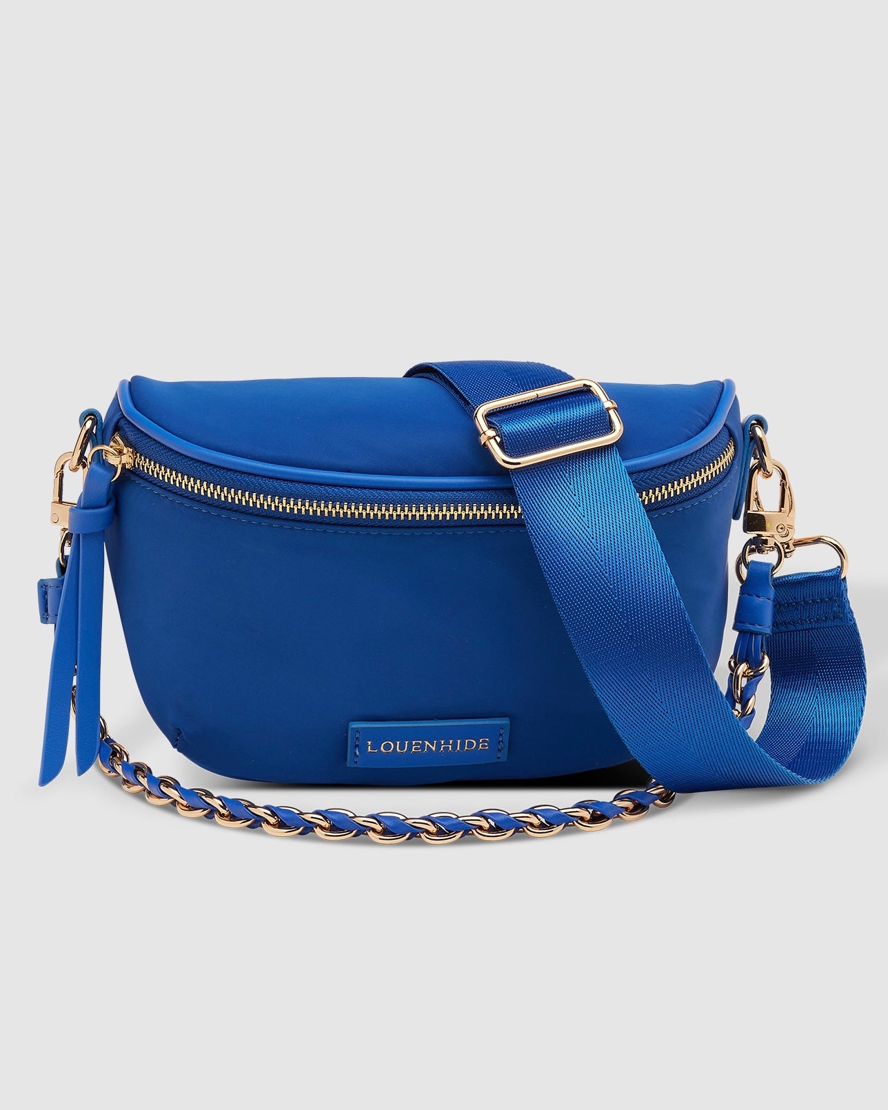 louenhide, halsey, sling bag, nylon, nylon bag, nylon sling bag, crossbody bag, blue