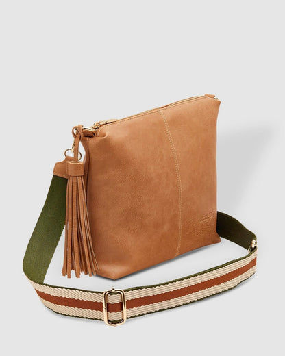 Daisy Crossbody Bag (Camel Stripe)