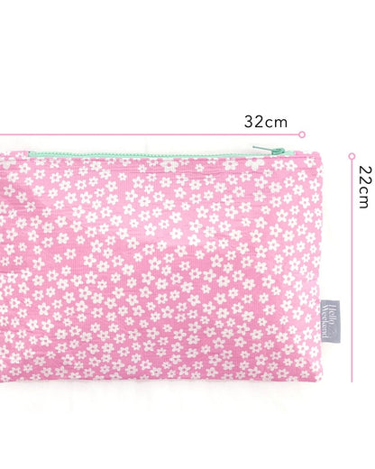 hello weekend, good to go pouch, daisy, waterproof pouch, recycled materials, pouch, clutch bag, eco friendly
