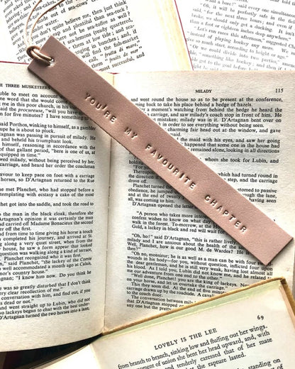 leather bookmark, bookmark, teacher gift,