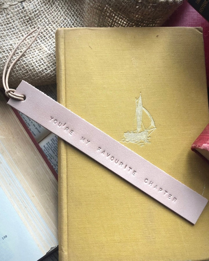 leather bookmark, bookmark, teacher gift,