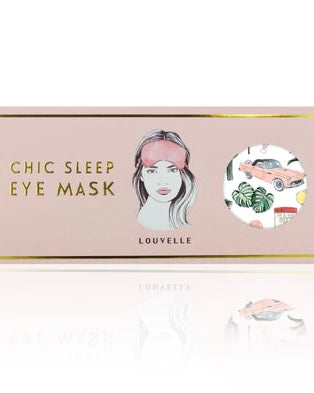 Louvelle, eye mask, sleep mask, chloe, vintage vacation, 