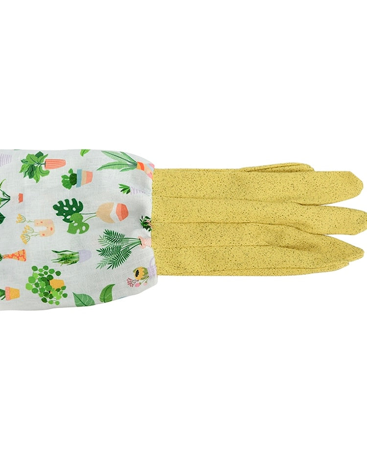 annabel trends, long sleeve linen gardening gloves, plant lover, garden gloves