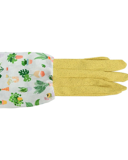 annabel trends, long sleeve linen gardening gloves, plant lover, garden gloves