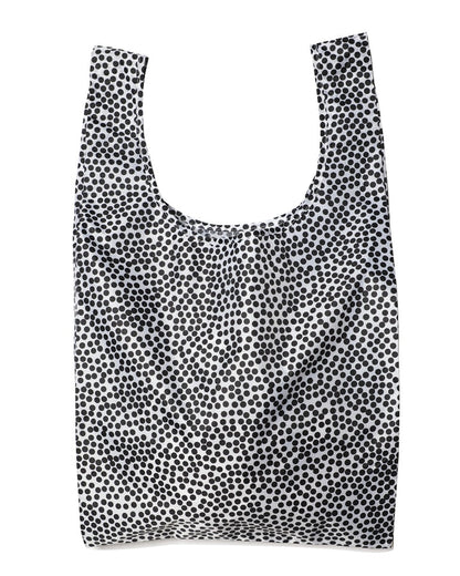 hello weekend, shopper bag, shopper tote, eco friendly, black and white speckle
