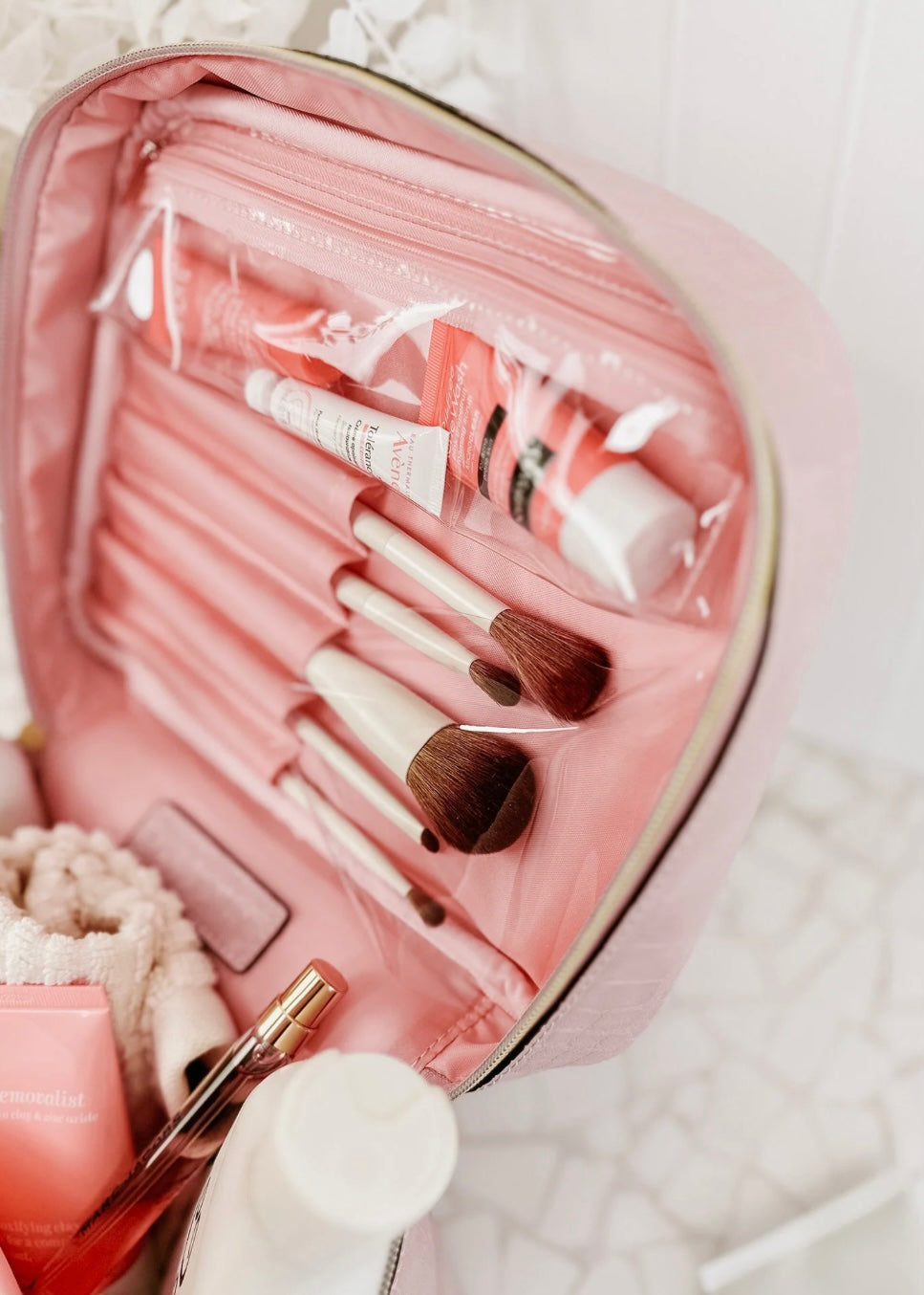 Madrid/Bonnie Makeup Bag Set (Pink)