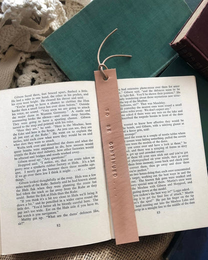 leather bookmark, bookmark, teacher gift,