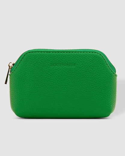 ruby purse, apple green, louenhide, vegan leather