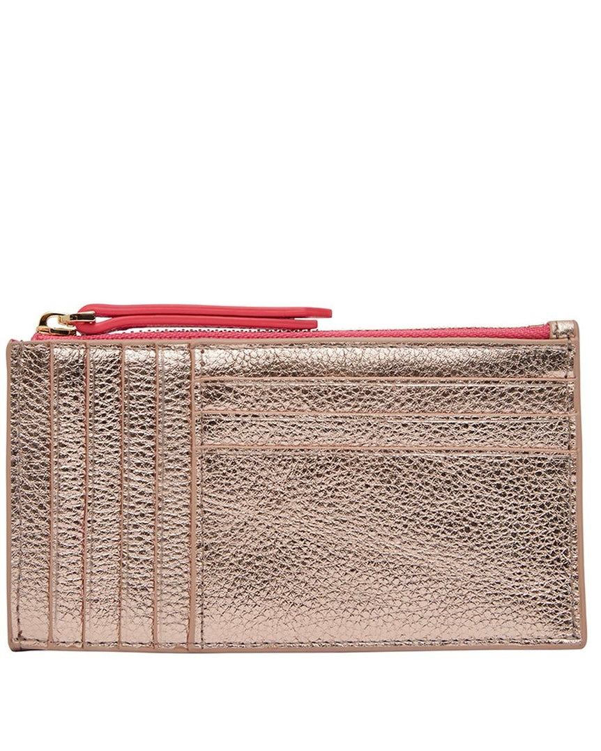 arlington milne, compact wallet, leather wallet, card wallet, rose gold, bon maxie wallet, bon maxie