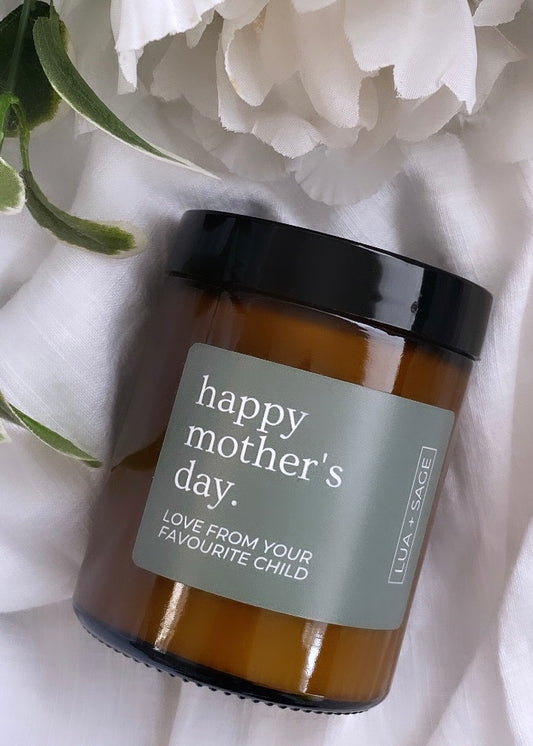 Lua + Sage Soy Candle (Happy Mother's Day Love from Your Favourite Child)